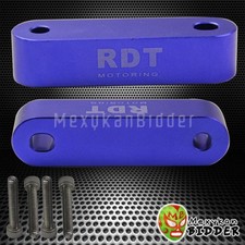 Blue Aluminum Sport Racing Hood Spacer Riser Kit Honda Civic 1988-2000 Ef Eg Ek