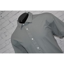 Kenneth Cole New York Dress Shirt Mens Size XL Rayon Nylon Spandex Blend NEW