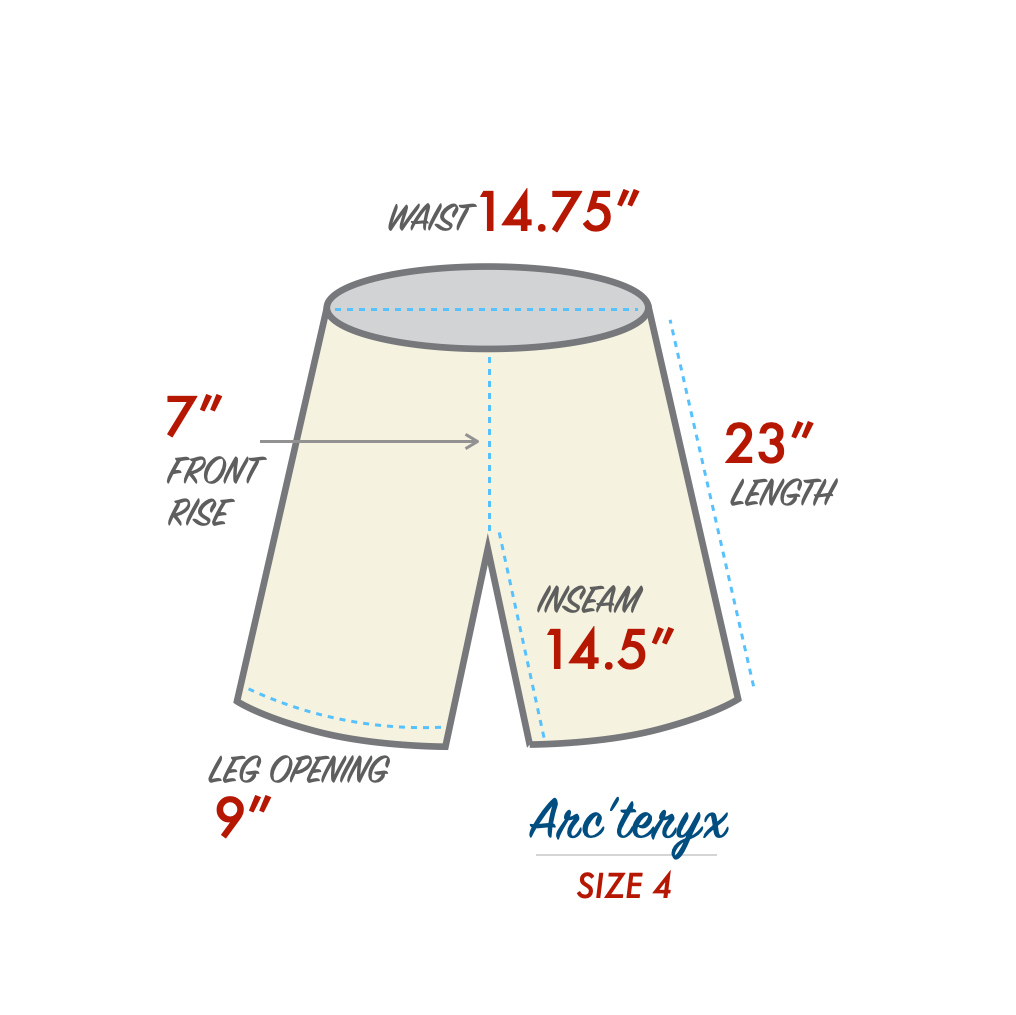 Pantaloncini lunghi cargo Arc'teryx Rampart da donna taglia 4 Arcteryx