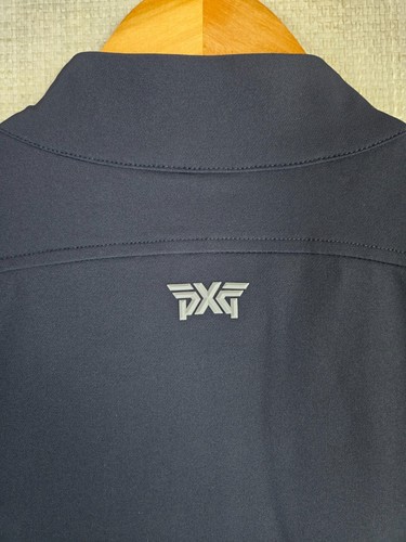 PXG Mens Size 2XL Canvassed Nylon Full Zip Vest Navy Blue Golf Sleeveless XXL - Picture 8 of 15