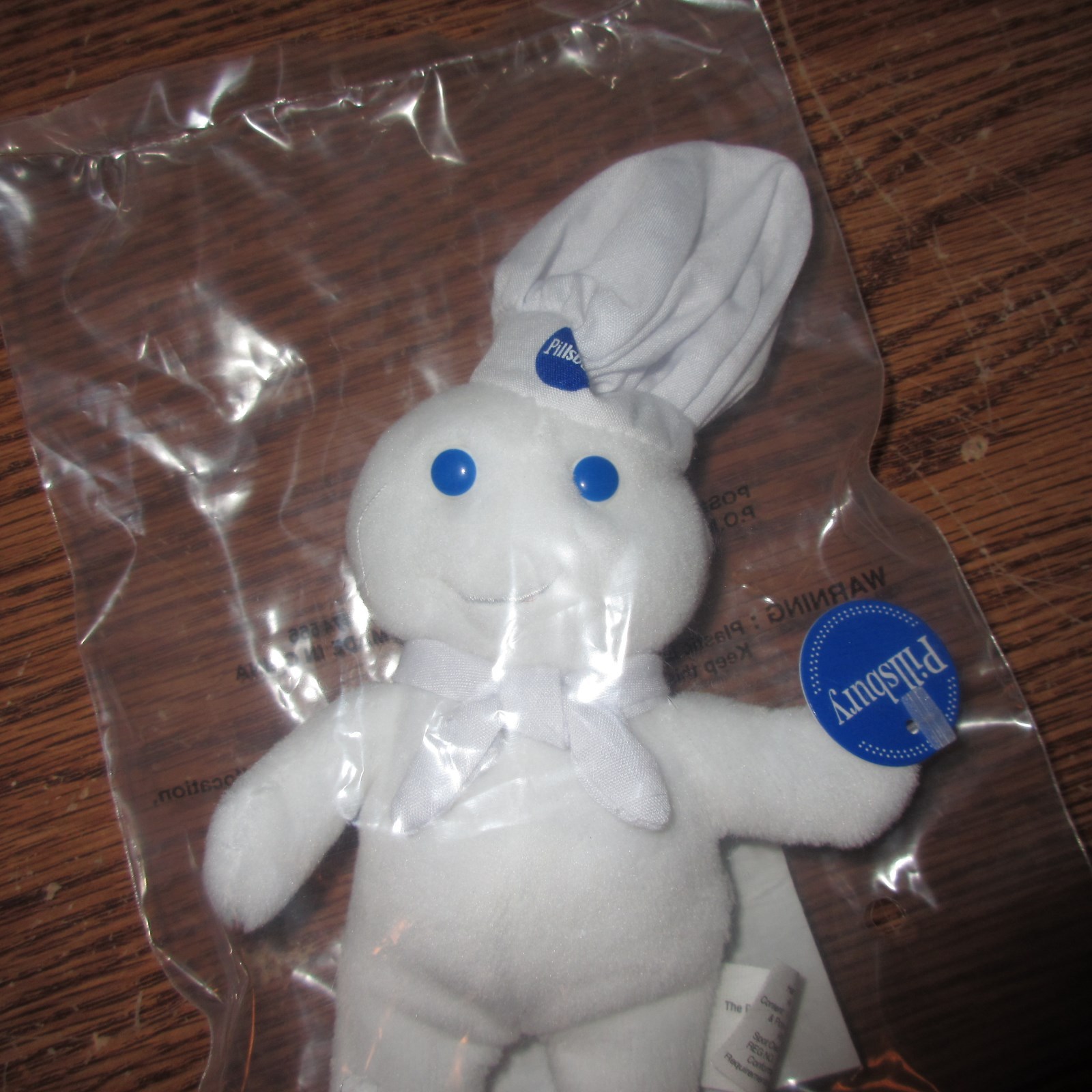 1999 The Pillsbury Doughboy Mini Bean Bag Doll NEW in Sealed Package 6