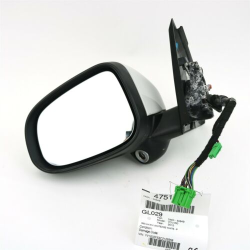 11-13 Volvo S60 614 Ice White Left Door Mirror 31297994 - Picture 2 of 4