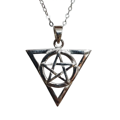COLLANA LUNGA PENTAGRAMMA RUBINO - Maman et Sophie