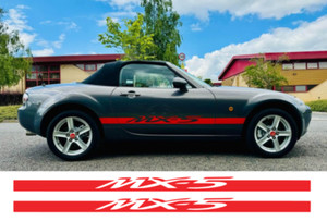 Autocollant Bande De Porte Pour Mazda MX-5 NA NB NC ND - Vinyle Réfléchissant Noir, Décoration Et Protection Latérale