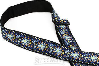 Lock-It Straps Retro Vintage Series jacquard Strap with Locking Ends - Blue - Picture 7 of 7