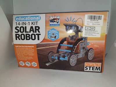 Solar Roboter 14 in 1 Bausätze x 2 Konvolut Lernspaß Alter 10 - 1 Neu 1 Teilgebaut