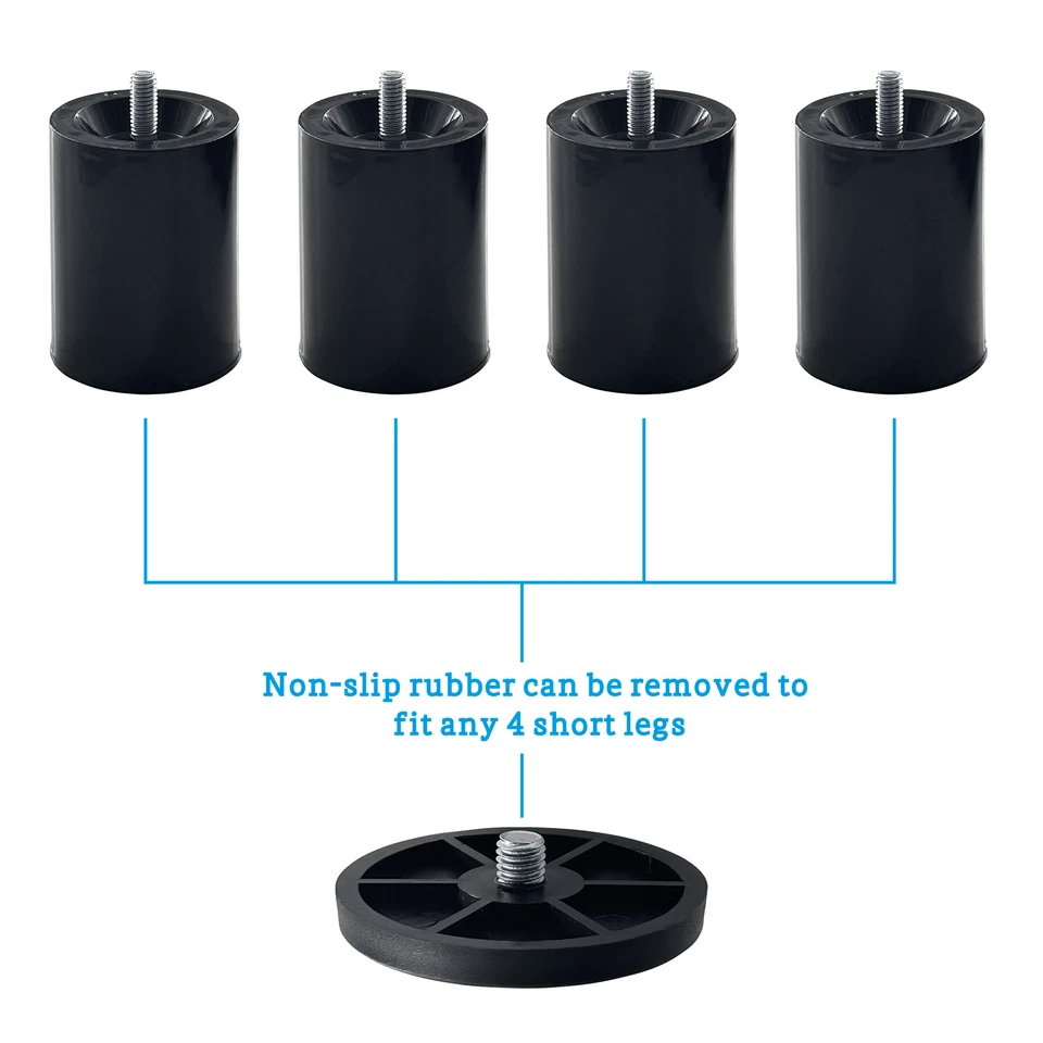 Base Cama Ajustable 12" Marco Patas 6x Patas Ajustables Soporte para Rosca M8 M10 Foto 4 de 4