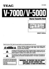 Manuale di istruzioni - Operating Instructions per Teac V-7000,V-5000 