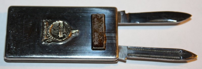 Vintage Souvenir Knife, Nail File & Money Clip: USA, Virginia, Mount Vernon