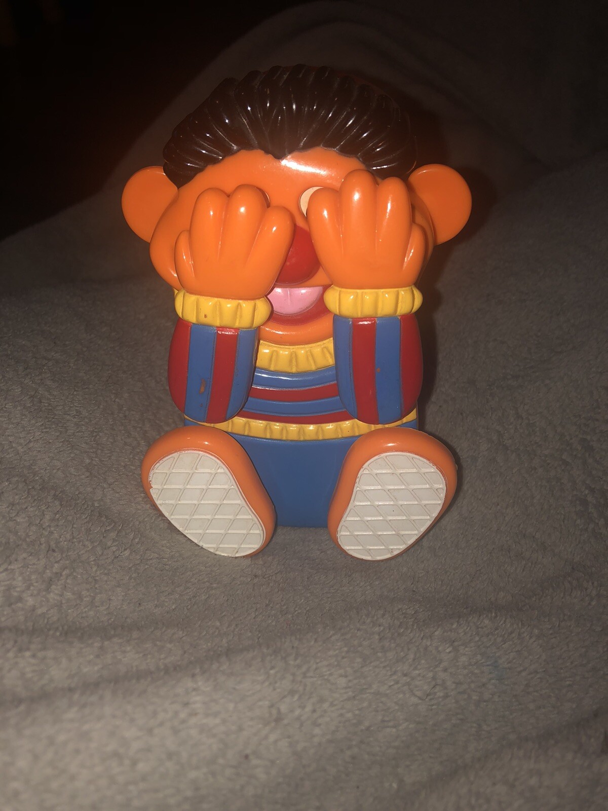 Vintage Ilco Peek A Boo Musical Ernie Toy By Henson Aka Sesame Street