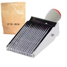 15 Digit English Alphabet Letter Number Symbol Rolling Rubber Stamp Decoration