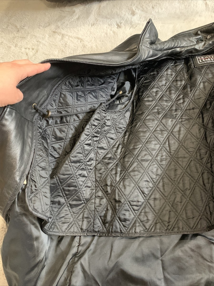 SOFT Leather Limited Jacket Men 2XL Black Coat Zip Out SOFT Leather Limited Jacket Men 2XL Black Coat Zip Out