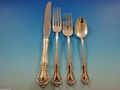 Rose Cascade by Reed & Barton Sterling Silver Flatware Service Set 32 Pieces