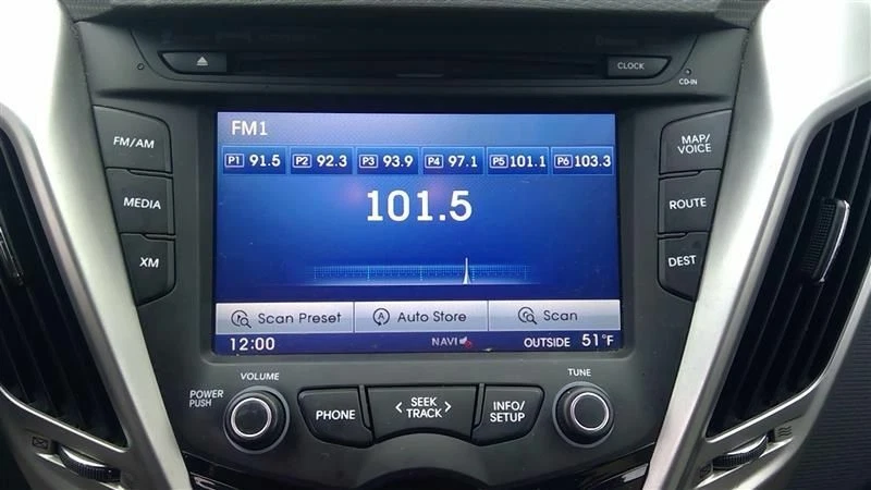 Hyundai Veloster 2012-2015 receptor de pantalla de radio navegación por satélite OEM 96560 2V700 Foto 3 de 4