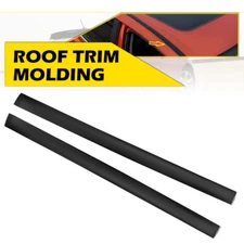 Black Roof Top Trim Molding Drip Sealing Strip Kit For 2009-2016 Toyota Venza
