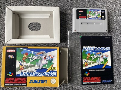 BUGS BUNNY RABBIT RAMPAGE für SNES / Super Nintendo SAMMLERSTÜCK