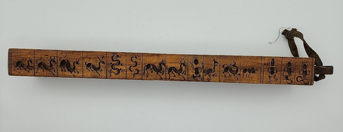 Tibet Nepal Himalaya Carved Wooden Zanpar Torma Tsampa Mold Stick - Picture 14 of 22