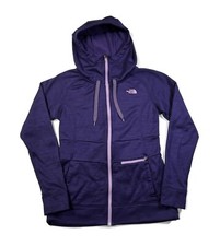 The North Face Hoodie Jacket Womens Small Purple Full Zip Polyester Pockets