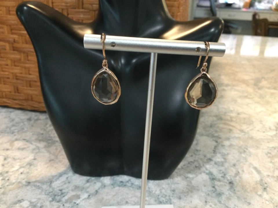 Pendientes de lágrima Ippolita firmados rosa roca caramelo 925 citrino esterlina adolescente Foto 3 de 4