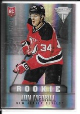 2013-14 Pacific Titanium Rookie Jon Merrill Rookie RC Card /34 #274