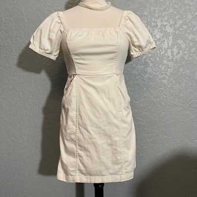 American Eagle XS Denim Babydoll Puff Sleeve Dress | eBay