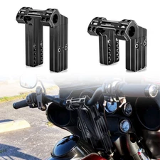 Adjustable Rise Handlebar Riser Clamp For Harley Dyna Sportster 883 1200 Softail