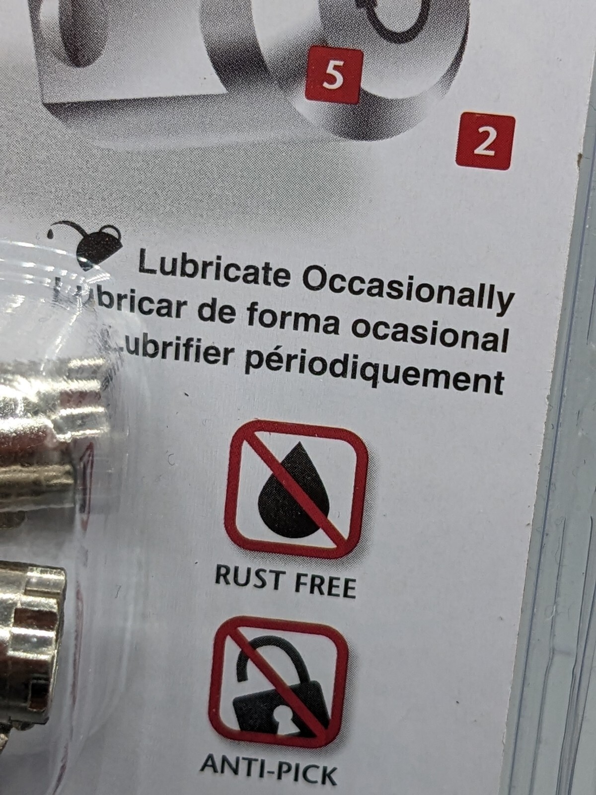 Chateau Keyless Locking C480 EZ Storage Cylinder Lock Locker Shed