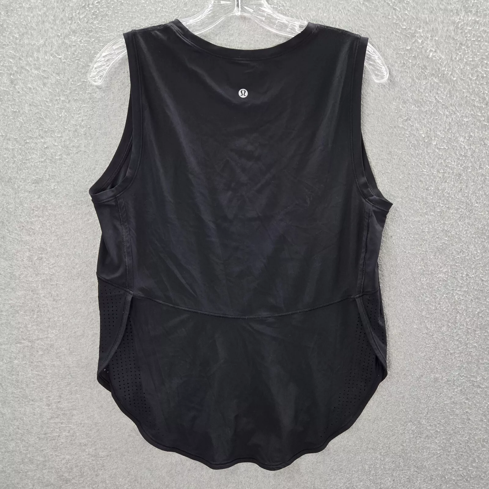 lululemon activewear high neck split hem running tank-top