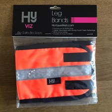 Opaski na nogi HyViz, odblaskowe fluorescencyjne, odblaskowe, POMARAŃCZOWE, KUCYK BEZPŁATNA WYSYŁKA W WIELKIEJ BRYTANII