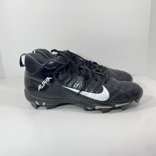 Nike Mens 13 Alpha Menace 2 Shark Black White Cleats AQ7653-001 Shoes Fastflex - Picture 2 of 10