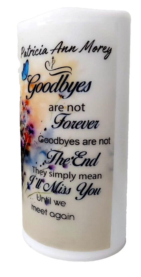 Празднование жизни свеча, мемориальная светодиодная свеча индивидуализированный навсегда свеча - Изображение 4 из 4