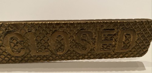 VINTAGE OPEN/ CLOSED DOOR HANGER - Picture 6 of 7