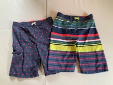 Cat Jack Boys Swim Trunks. XL 16 Two pairs sailboats stripes EUC