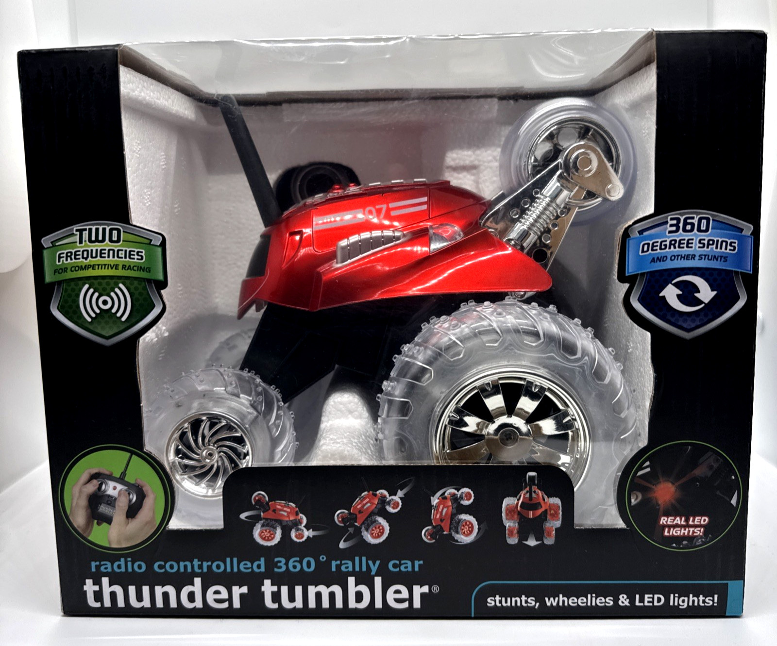 The Black Series Radio Controlled 360° Rally Car Thunder Tumbler - Red (Sealed)