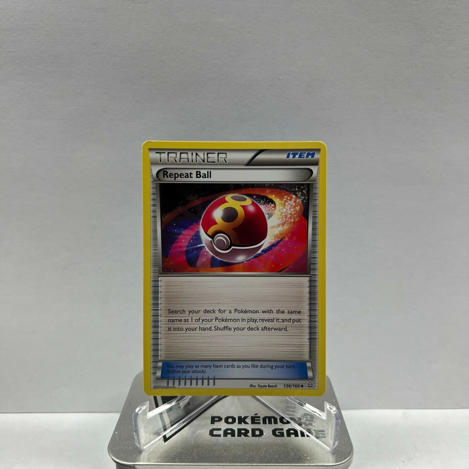 Pokemon TCG Repeat Ball 136/160 Uncommon XY Primal Clash LP/NM
