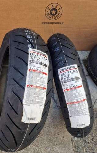 Cp Gomme Bridgestone Sc2 120/70/15 +160/60/15 Yamaha Tmax 500/530/560 - Foto 3