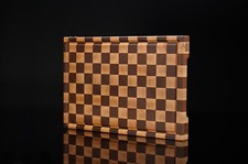 Tagliere a scacchiera in legno Faggio e Mogano artigianale