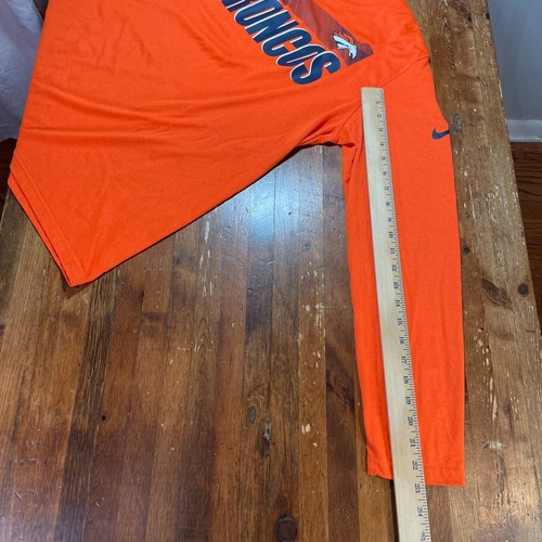 Denver Broncos Shirt Mens Large Orange Nike DriFIT NFL Football Tee Casual - Picture 10 of 13