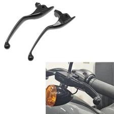 Black Front Brake Clutch Levers A Set For Harley Touring Road Glide King 2017-20