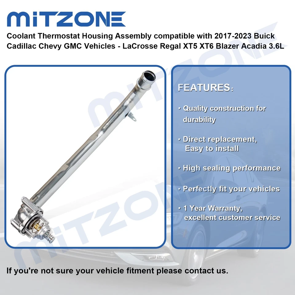 Conjunto de carcasa de termostato para Cadillac XT5 XT6 GMC Acadia 2017-2023 3,6 L NA🚗 Foto 3 de 4