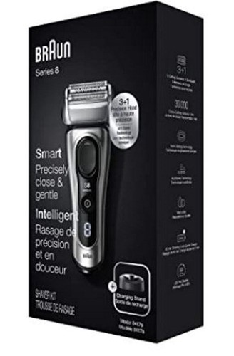 Braun Electric Razor for Men, Series 8 8417s Foil Shaver with Precision Beard Tr - Picture 2 of 5