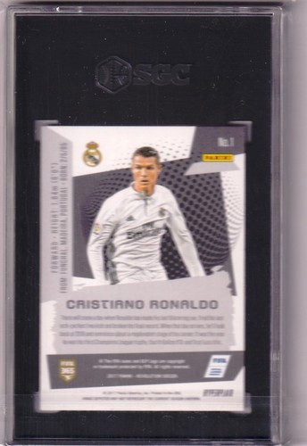 Cristiano Ronaldo 2017-18 Panini Revolution Hyperplaid #1 SGC MINT + 9.5 - Picture 2 of 2