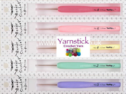 TULIP SUCRE BEAD Crochet Hooks Cushion Grip Tatting TB-13 for Beading Lacing - Afbeelding 1 van 6