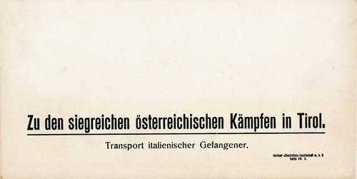 Groß-Foto, WK1, Westfront, Transport italienischer Gefangener in Tirol, 5026-737 - Bild 2 von 2