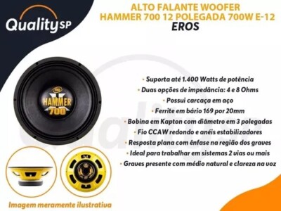 EROS HAMMER 1400w ブラジル ウーファー 2個セット 4ohms 716UCj25KKL._UF894,1000_QL80_.jpg