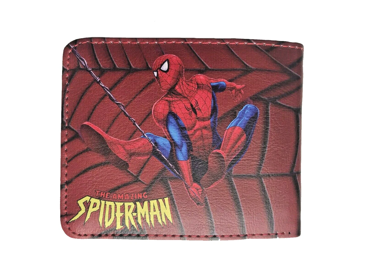 MARVEL Spiderman Wallet Purse ID Mens Kids Comics Superhero Gaming