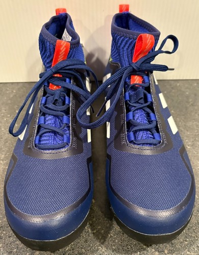 Adidas The Gravel 2.0 scarpe ciclismo US uomo taglia 8 IG5469 blu righe bianche - Foto 4 di 8
