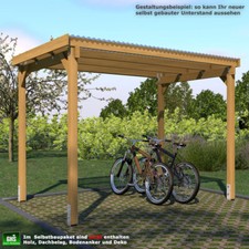 Unterstand 3x2,5 m selbstbauen: Bauplan, Stückliste + Montagematerial, ohne Holz