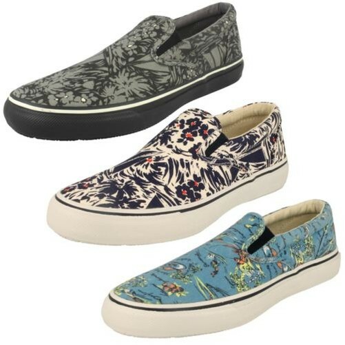 sperry men's canvas shoes