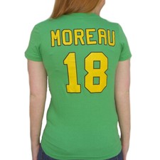 Connie Moreau 18 Mighty Ducks Movie Jersey T-Shirt Womens Hockey Costume Uniform